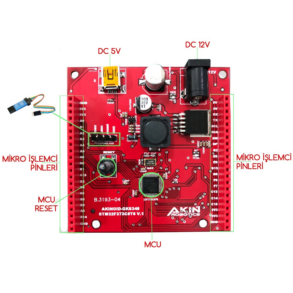 KONTROL KARTI-GKS348 (PROGRAMLAYICI HEDİYE)